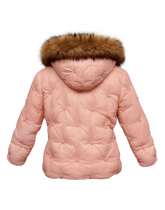Girls Jacket Quilted Bubblegum